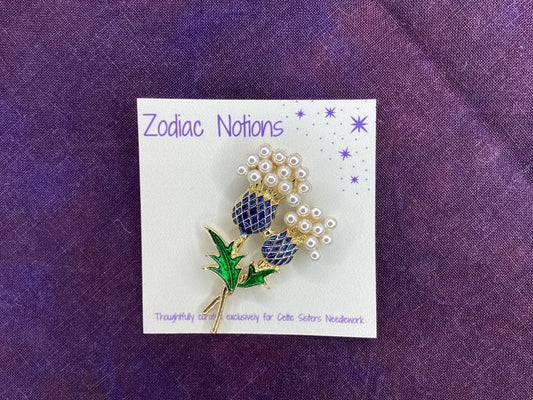 Enamel and Pearl Thistle