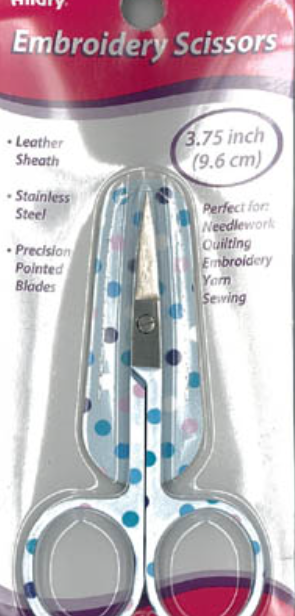 Embroidery Scissors - 3.75" - Blue Dots