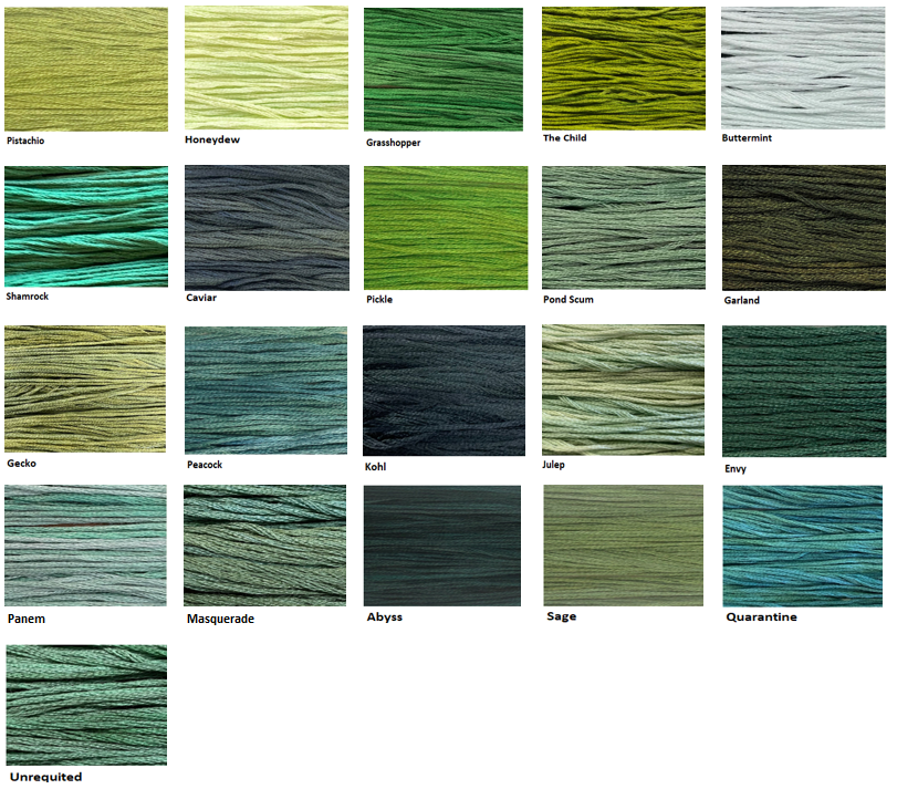 Forbidden Fiber Company Embroidery Threads - Green