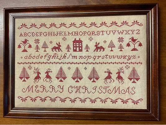 Christmas Redwork Sampler