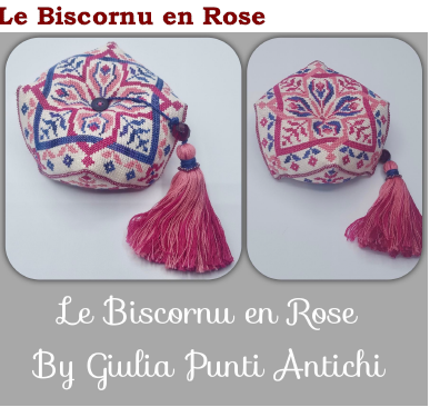 Le Biscornu en Rose chart