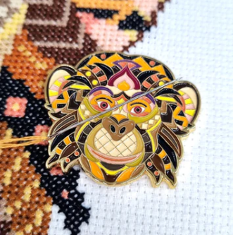 Mandala Monkey Needle Minder