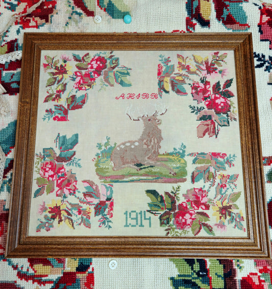 1914 Floral Stag