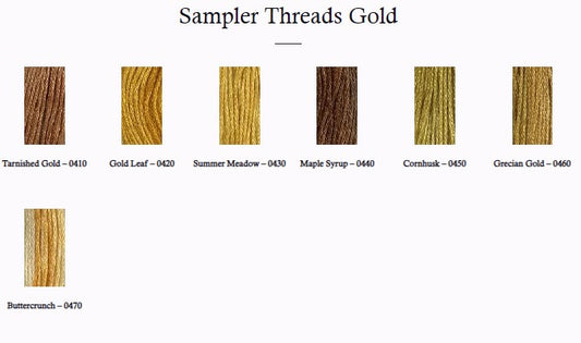 The Gentle Art Sampler Threads - Golds