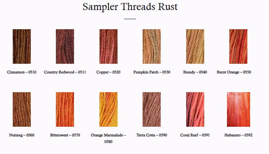 The Gentle Art Sampler Threads - Rusts